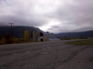 Barn across from The Drip in Paradise, Paradise, Montana